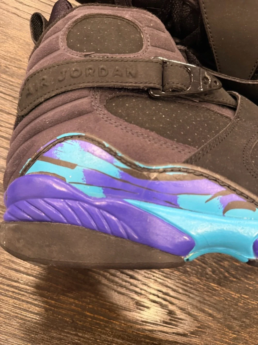Nike Air Jordan 8 Retro GS 'Aqua' 2007 - size 13 VINTAGE